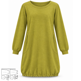 Fashion sewing patterns for LADIES T-Shirts Long T-Shirt 6747